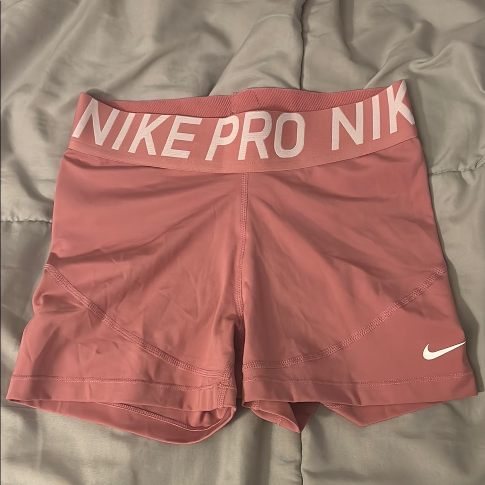 Nike Pink Athletic Shorts Moisture-Wicking Performance